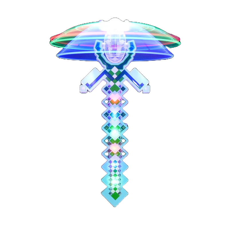13" Light-Up LED 8-Bit Pixel Spinner Wand - Image 2