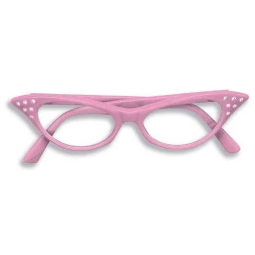 1950's Rhinestone Cat Eye Glasses - Image 2