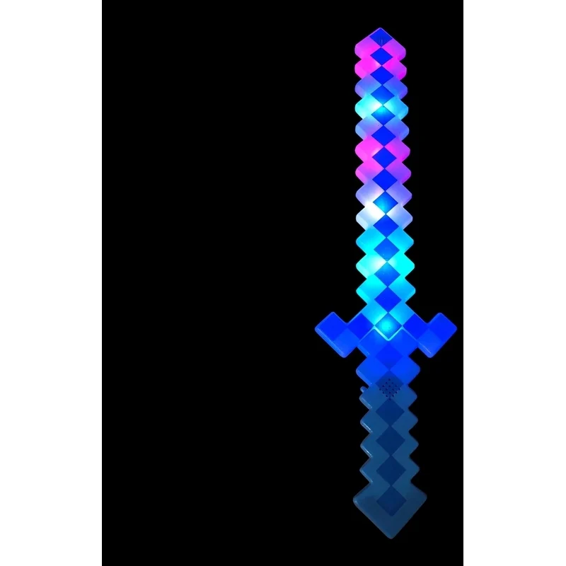24" Light-Up Blue Pixel Sword - Image 2