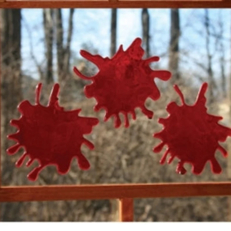 3-D Bloody Window Clings Halloween Decoration - Image 3