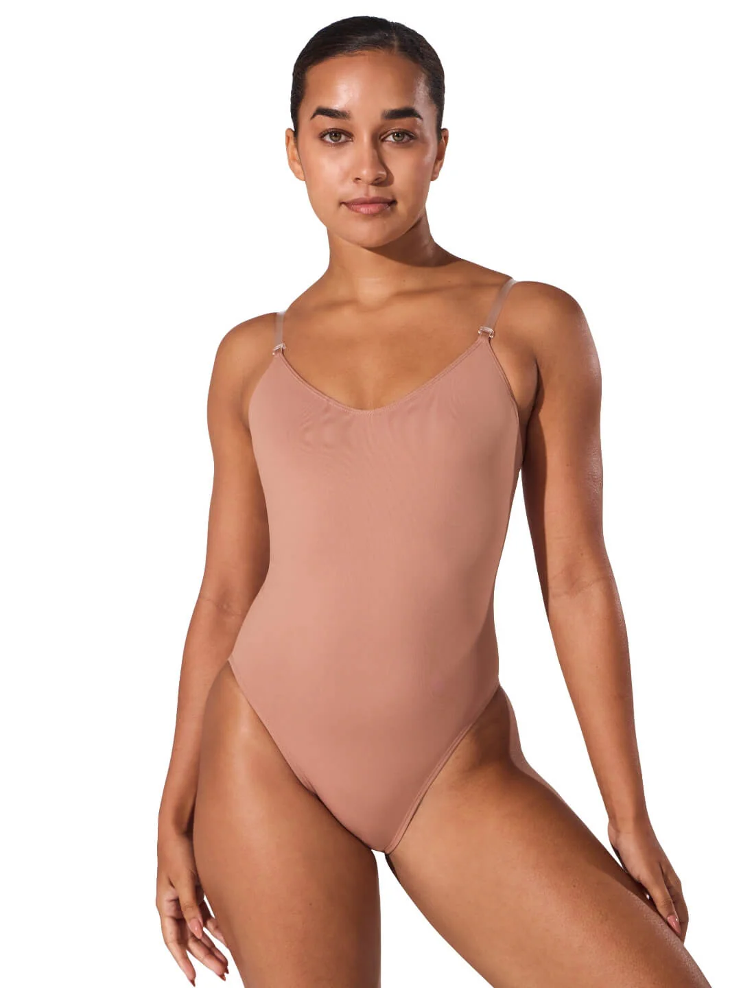 Adult Camisole Leotard with Clear Straps – Capezio Style 3532 - Image 2
