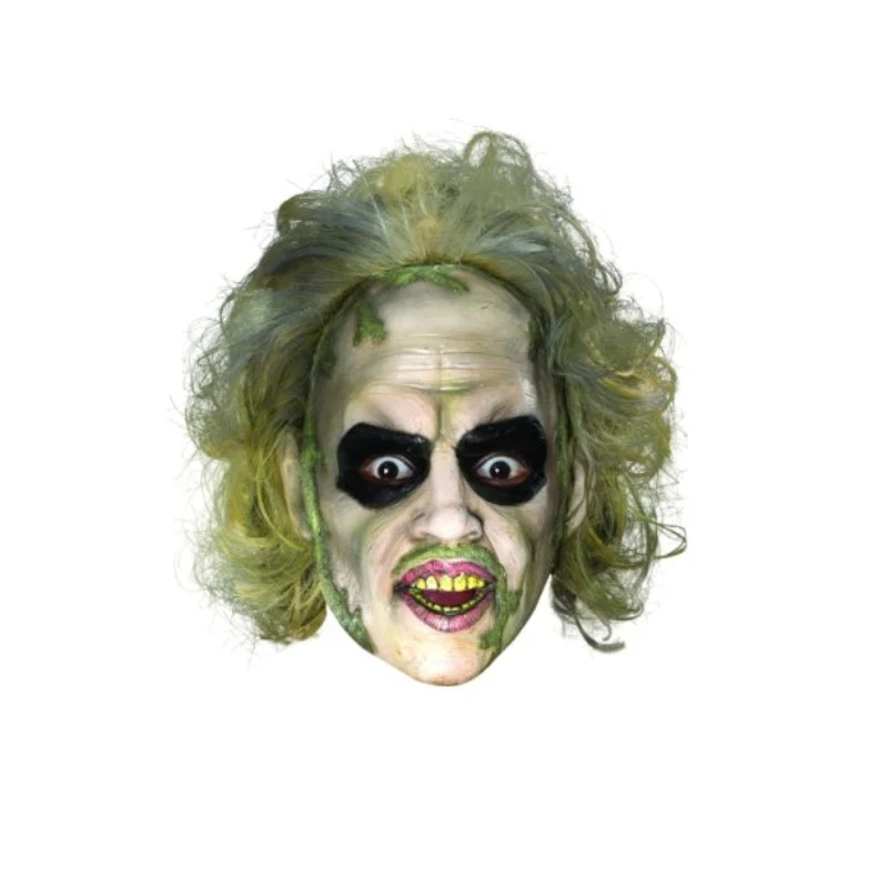 Beetlejuice Vinyl Mask with Hair