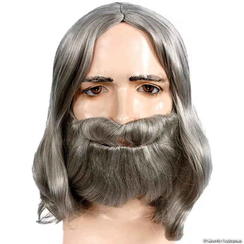 Biblical Wig & Beard Set - Image 3