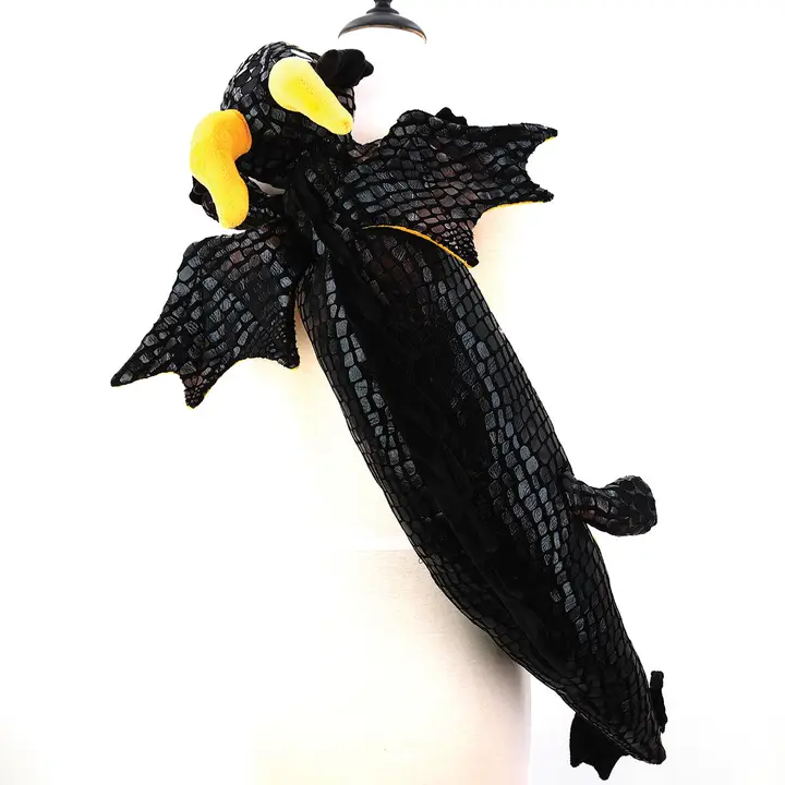 Black Dragon Stuffed Sling Bag - Image 3