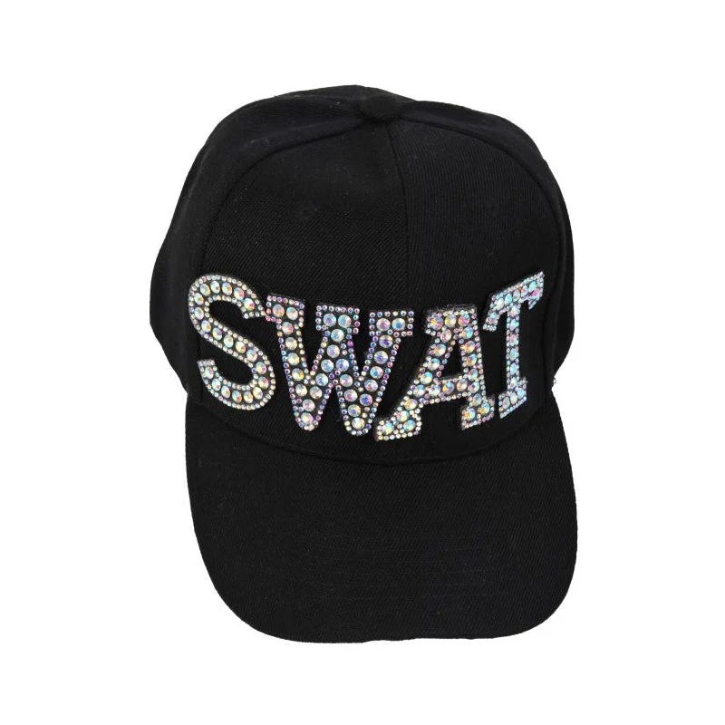 Bling SWAT Ball Cap Adult Black