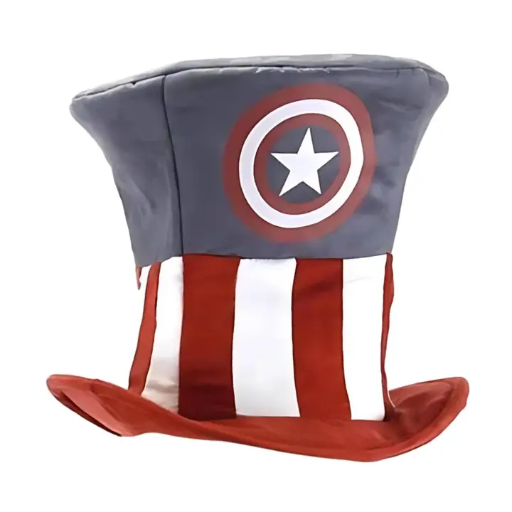 Captain America Costume Top Hat - Image 2