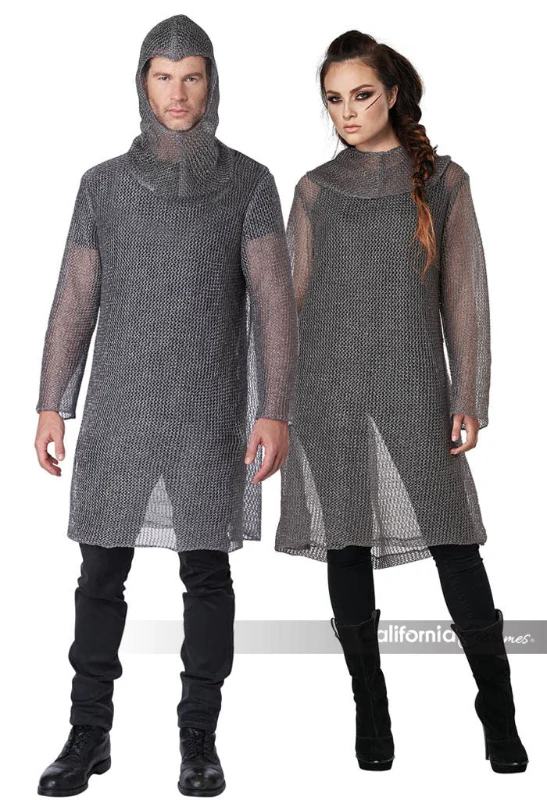 Chainmail Tunic and Cowl Adult L/XL