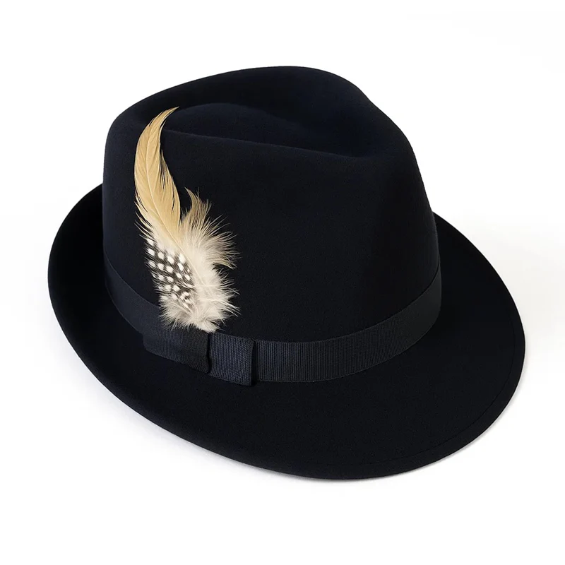 Cool Cat Hat Feather Trim