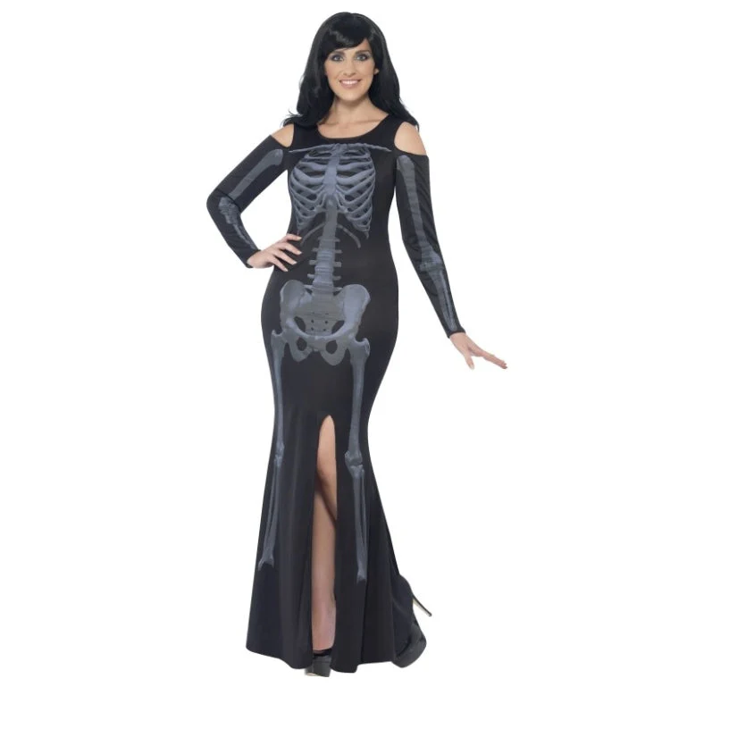 Curves Skeleton Dress Plus Size Adult Costume
