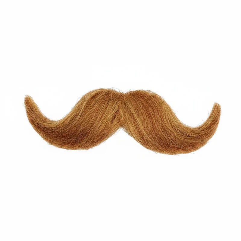 Deluxe Human Hair Small English Mustache - Image 2