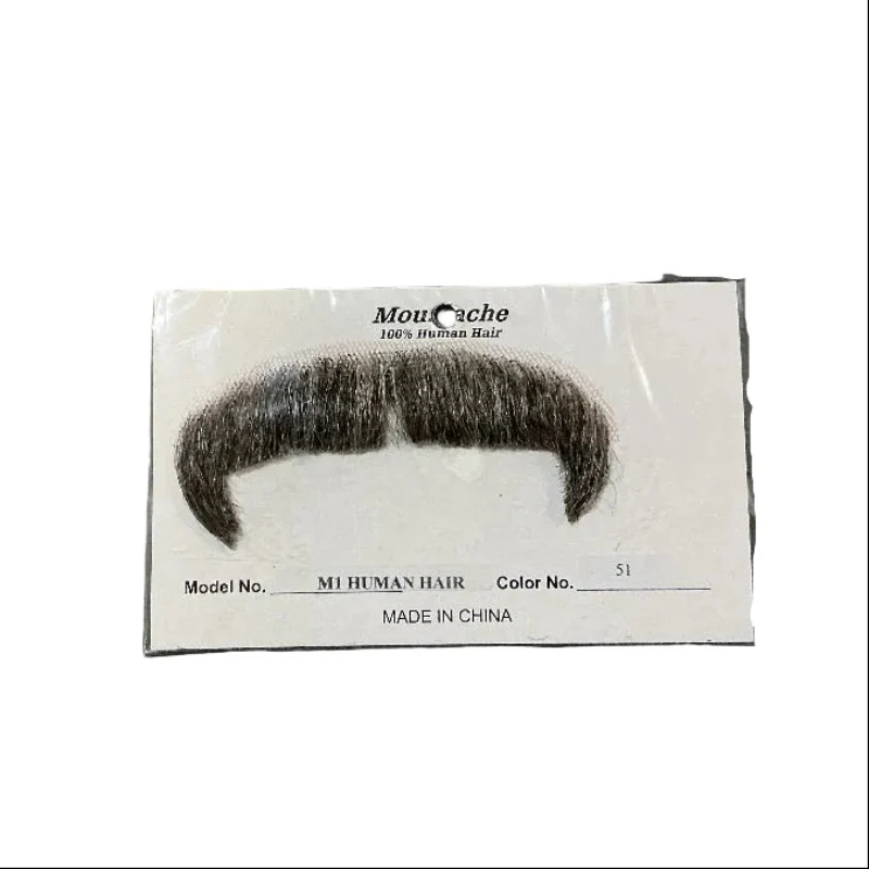 Deluxe Human Hair Winchester Mustache - Image 3