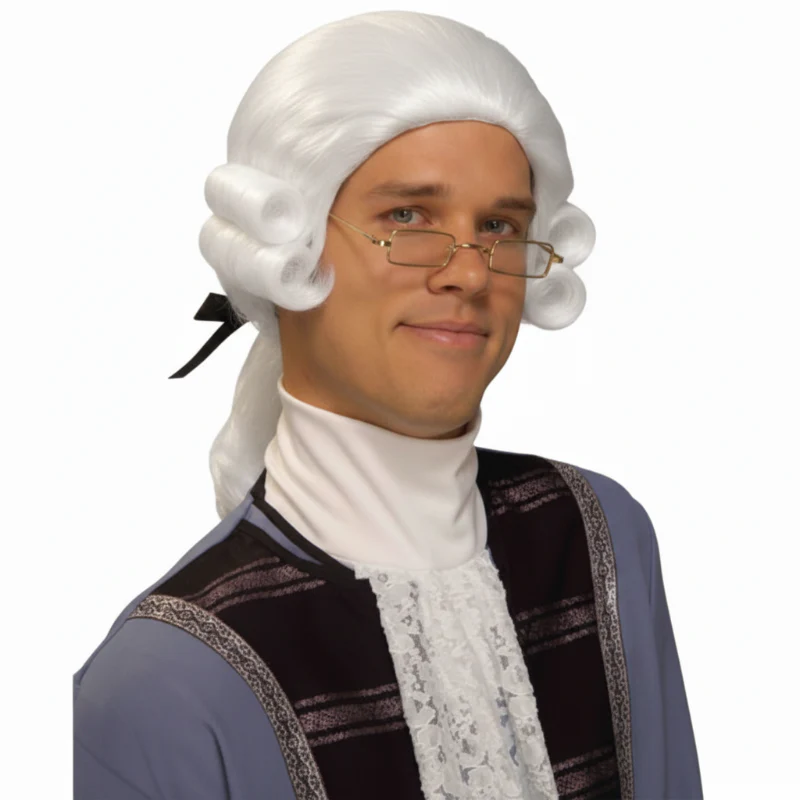 Economy Colonial Man Wig - Image 3