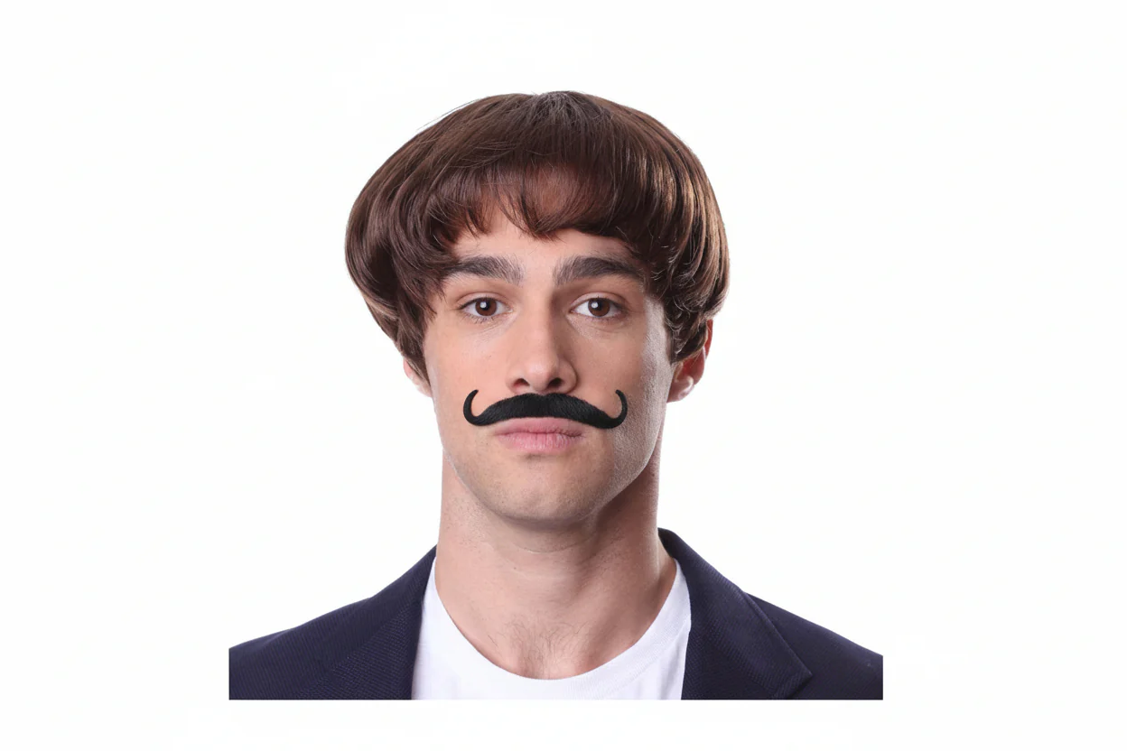 Economy Human Hair Debonair Mustache - Image 4