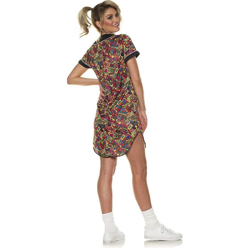 Fly Mini-Dress with Colorful Embellishment - Image 2