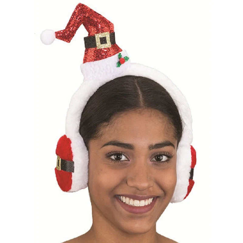 Glitter Mini Santa Hat