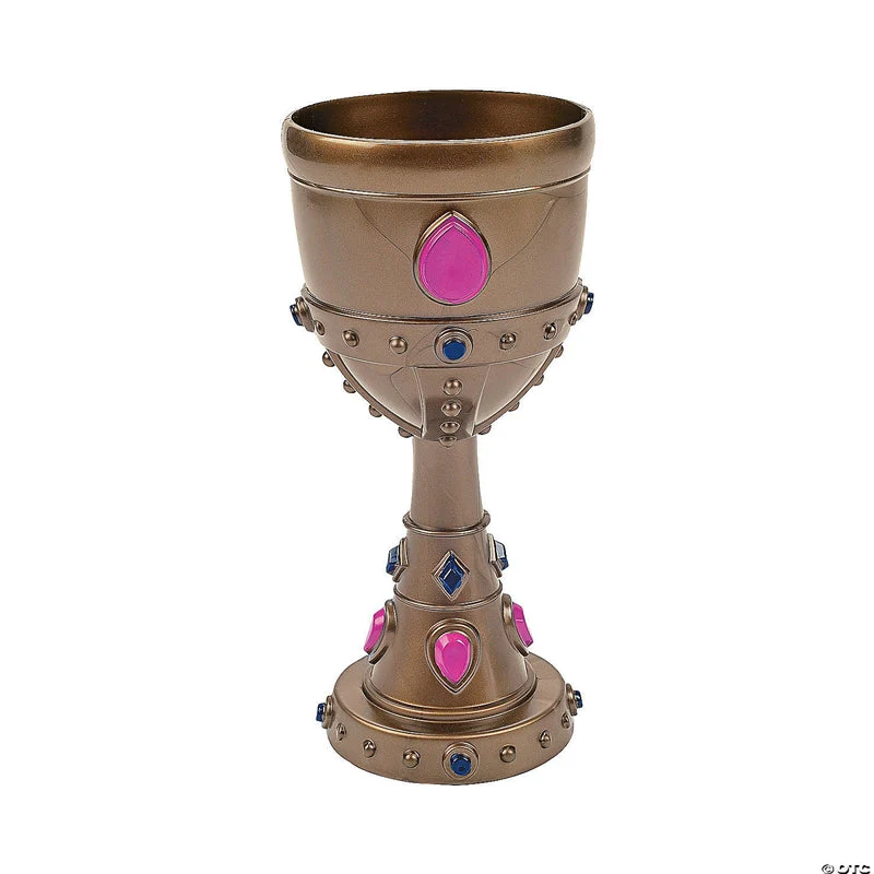 Goblet Gold Plastic 7" 8 oz.
