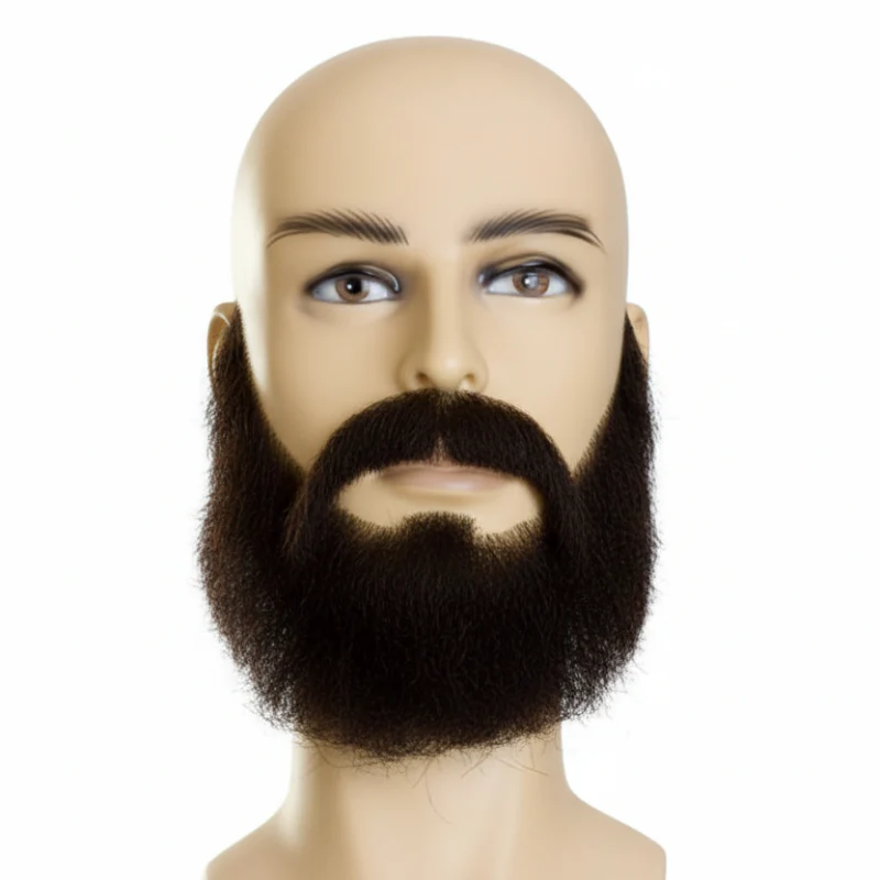 Human Hair Beard and Moustache Set - Image 2