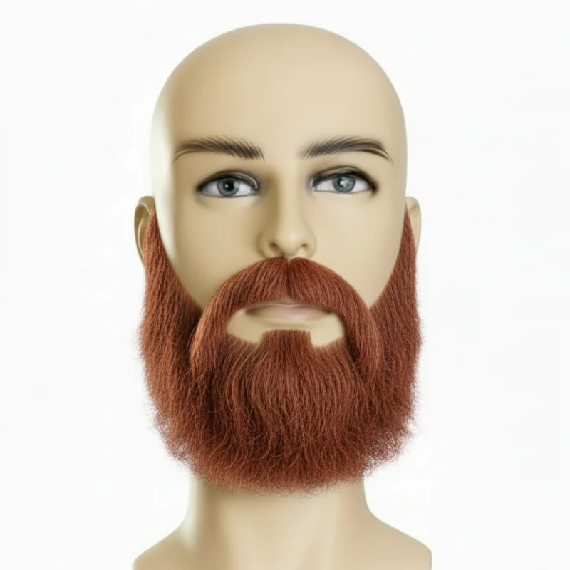 Human Hair Beard and Moustache Set - Image 5