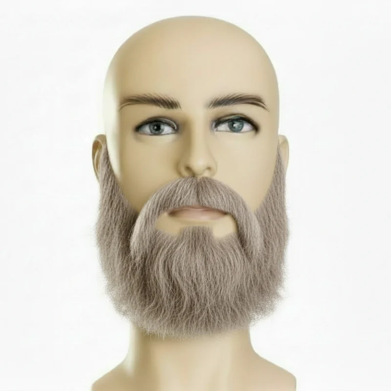 Human Hair Beard and Moustache Set - Image 7