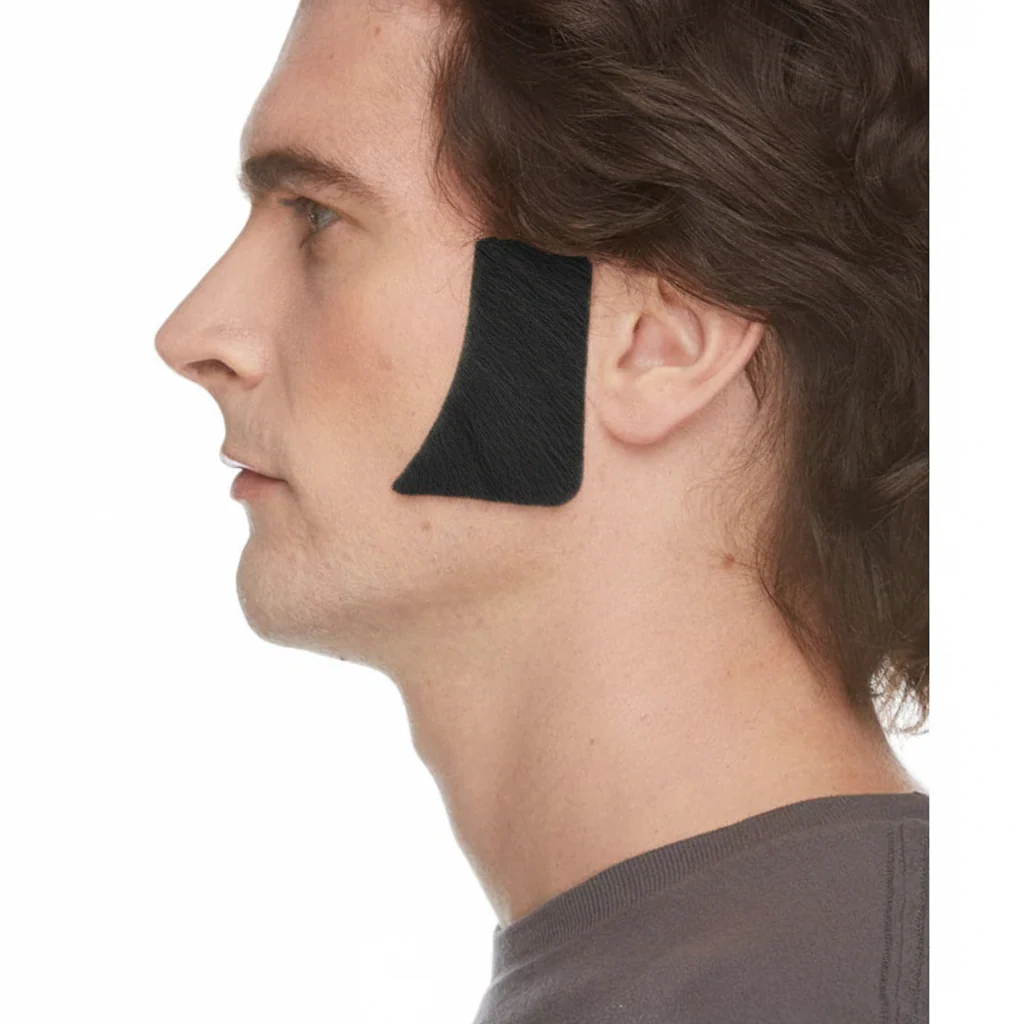 Human Hair Sideburns Mutton Chops - Image 3