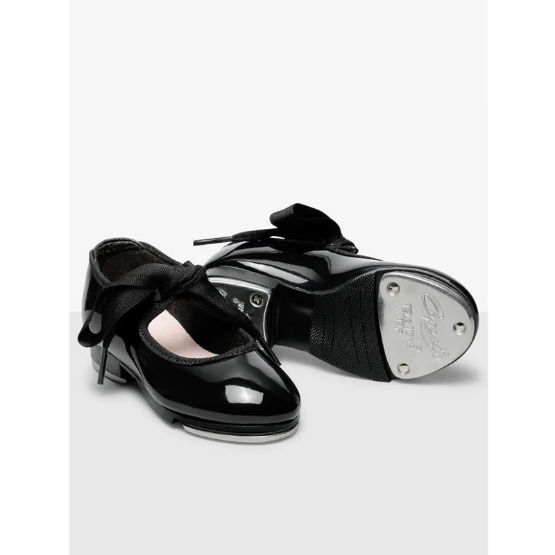 Jr. Tyette Tap Shoes Black Patent Medium Width Capezio® N625C - Image 2