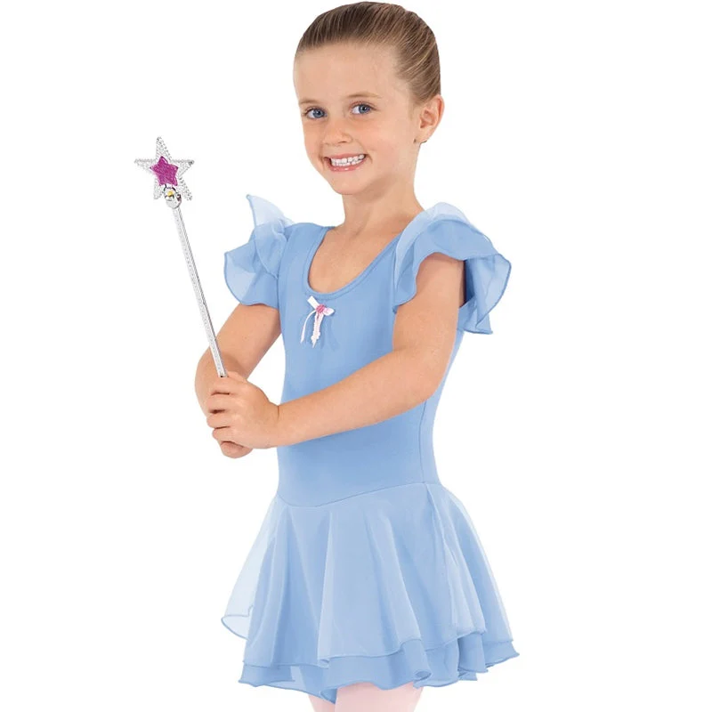 Kids Ruffle Sleeve Dance Dress - Image 2
