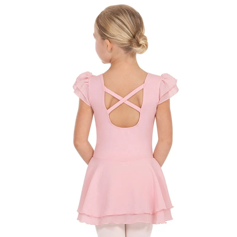 Kids Ruffle Sleeve Dance Dress - Image 3