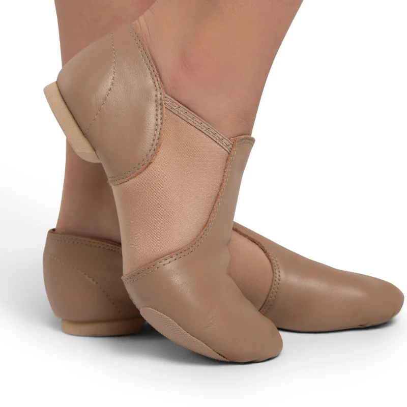 Kids Slip-On Jazz Dance Shoes – Capezio® EJ2C Caramel