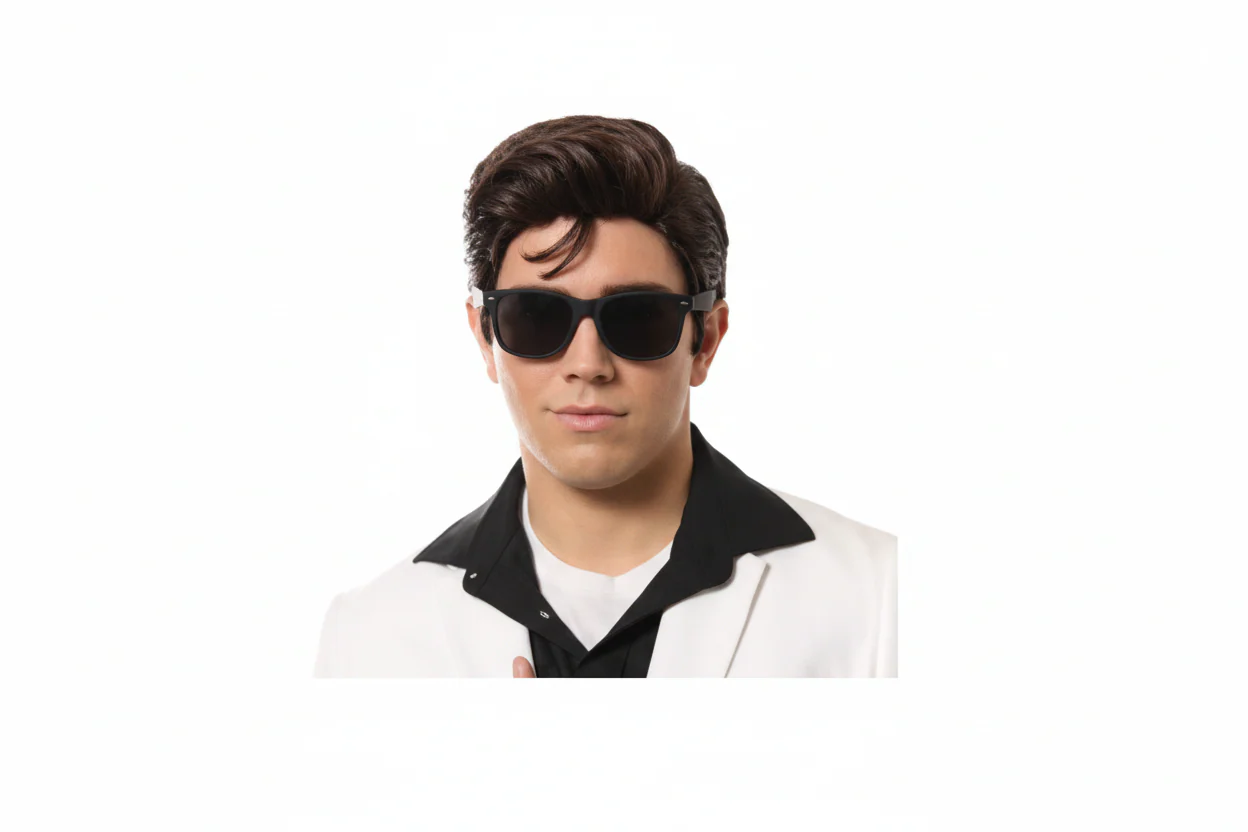 King of Rock Wig Black
