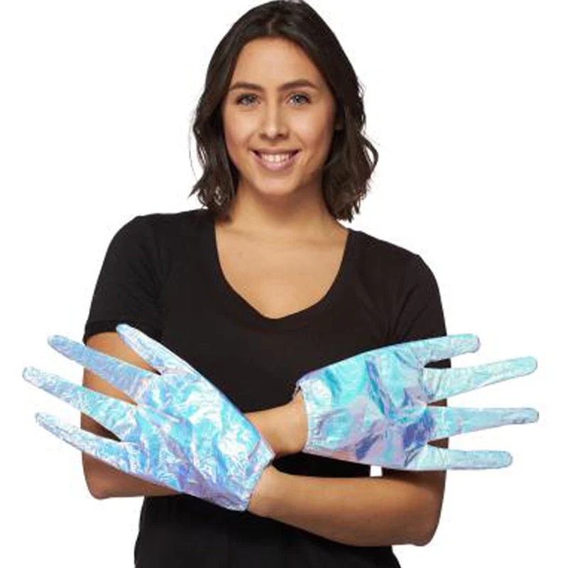 LED Holographic Alien Gloves