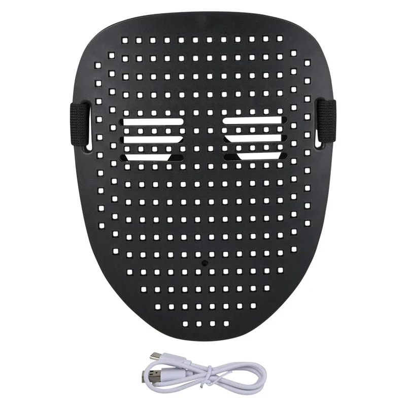 Light-Up LED Dynamic Gesture Mask