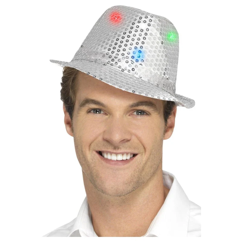 Light Up Sequin Fedora - Image 2