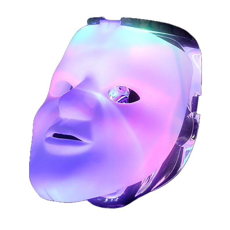 Light-Up Double Silver Skull Mask - Image 3