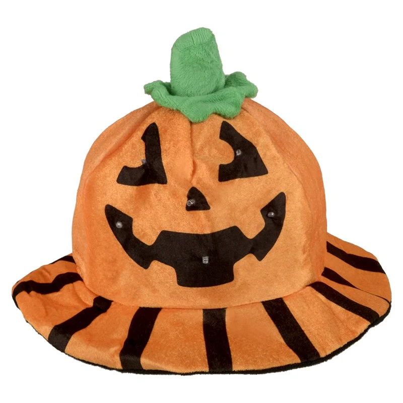 Light-Up Jack-O-Lantern Pumpkin Hat