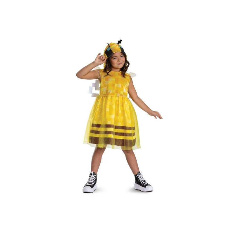 Minecraft Bee Hooded Dress Child