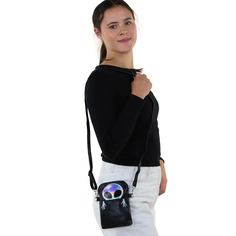 Peeking Alien Crossbody Pouch - Image 2