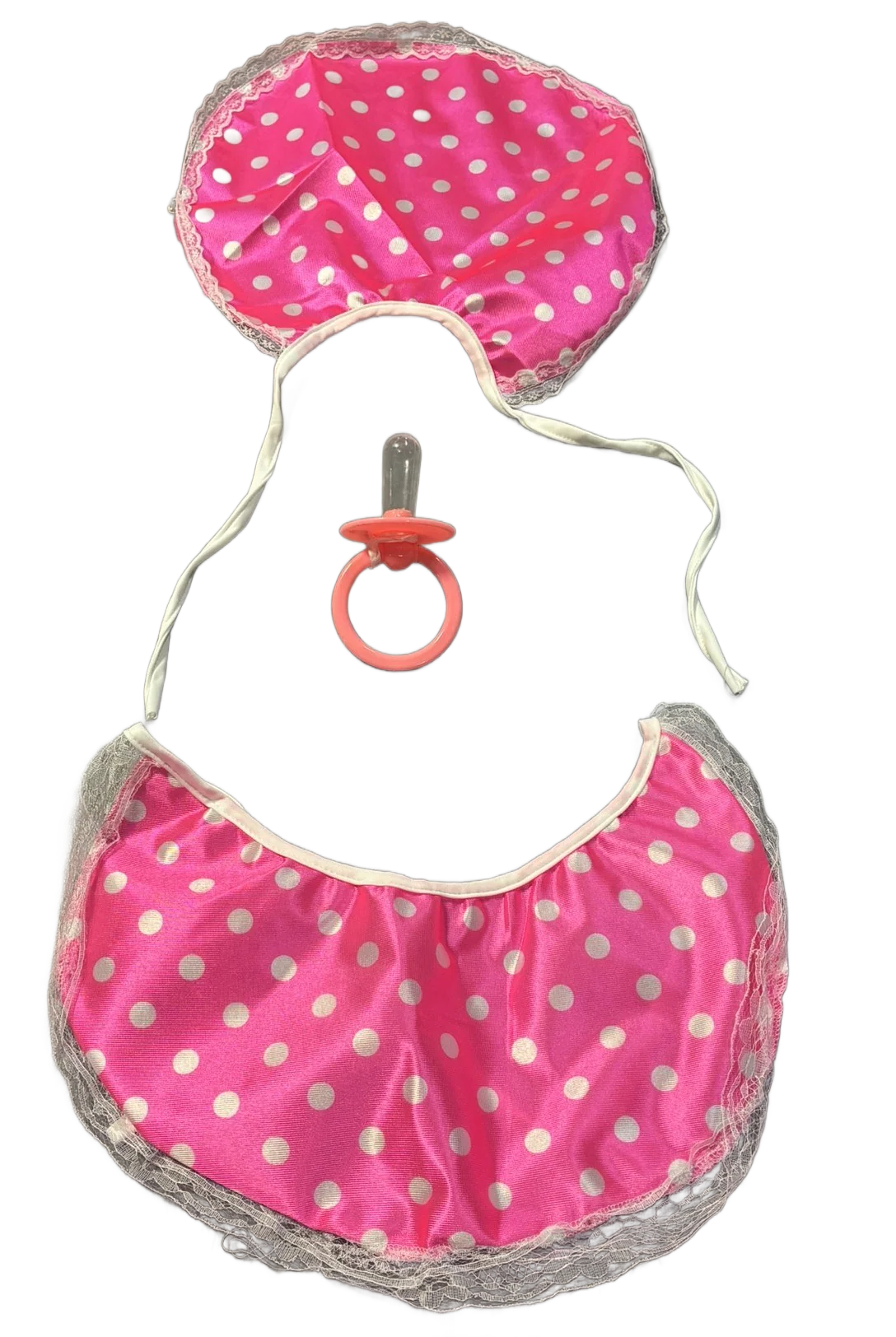 Pink Adult Baby Costume Accessory Kit