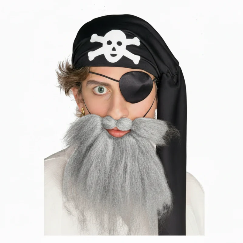 Pirate Beard & Moustache Set - Image 3
