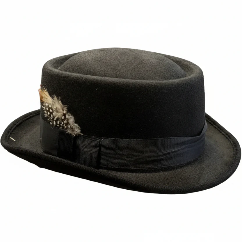 Pork Pie Hat Feather Trim