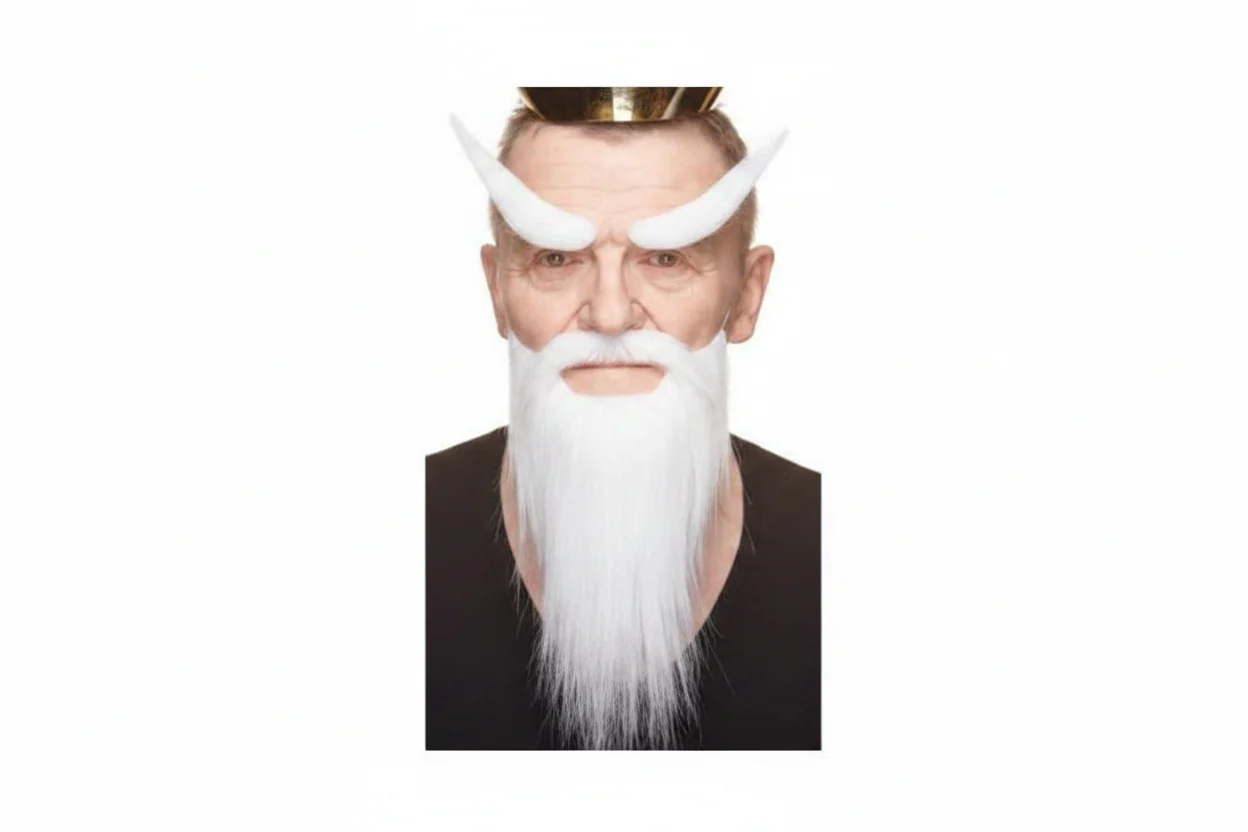 Shaolin Monk Mustache Beard and Eyebrows - Image 2