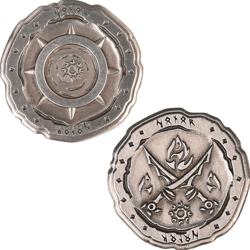 Silver Orc Coins for LARP (Set of 10) - Image 2