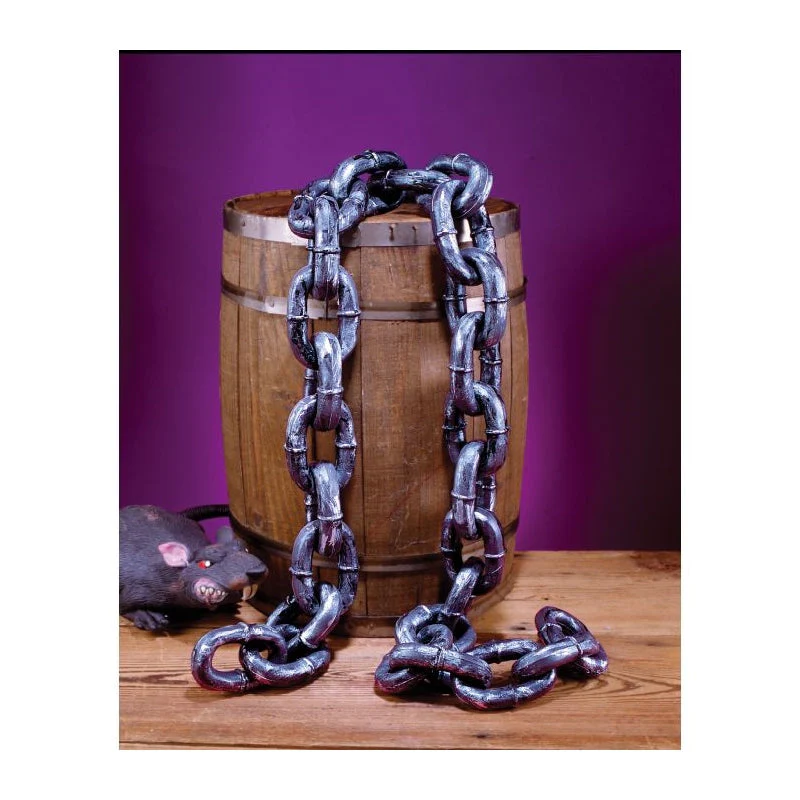 Silver Plastic Chain 74"