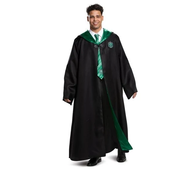 Slytherin Robe Adult Deluxe Costume - Image 2