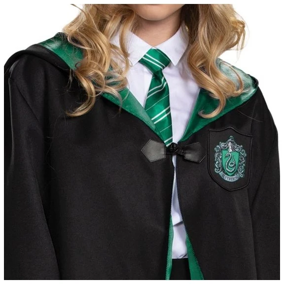 Slytherin Robe Adult Deluxe Costume - Image 3