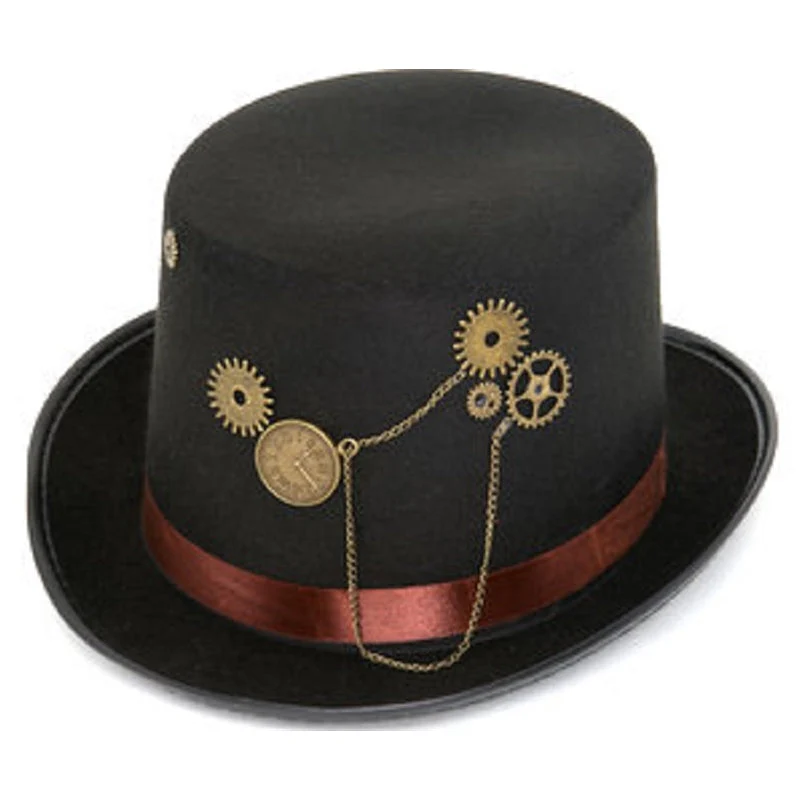 Steampunk Felt Top Hat