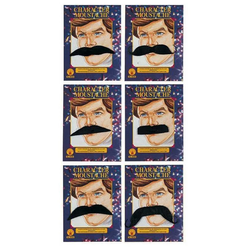 Synthetic Hair Moustaches