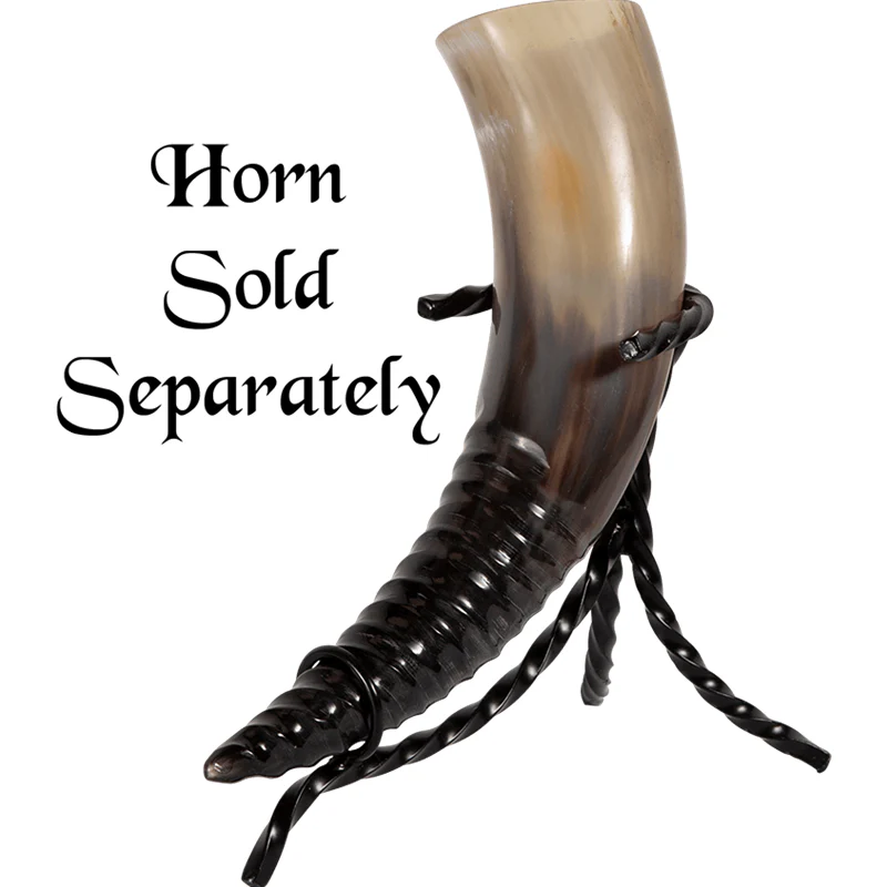 Twisted Iron Drinking Horn Stand - Image 2