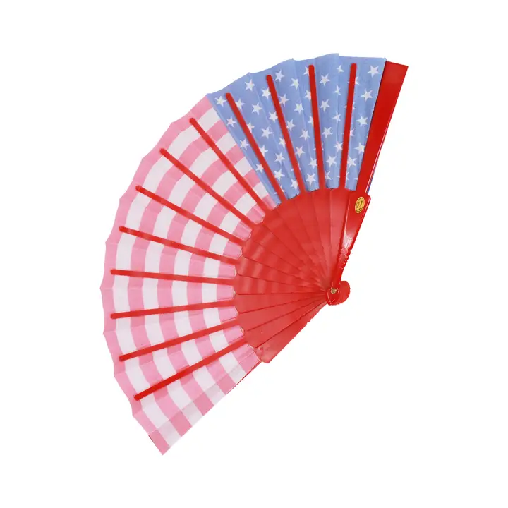USA American Flag Folding Fan - Image 2