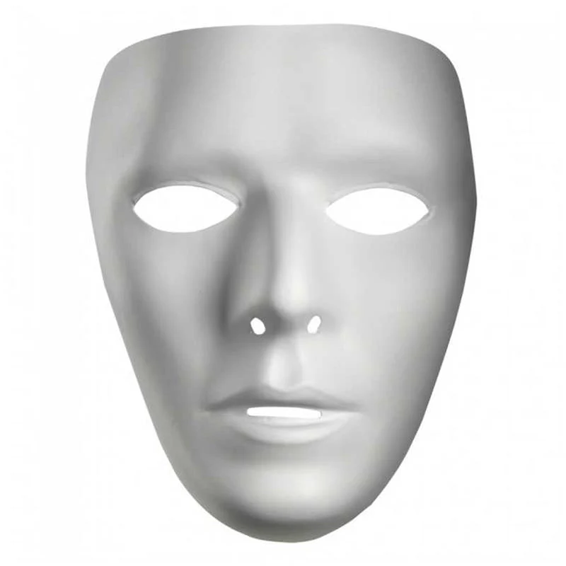White Plain Faced Mask - Image 3